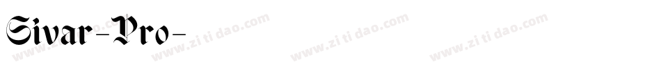 Sivar-Pro字体转换