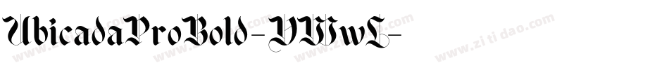 UbicadaProBold-YWwL字体转换
