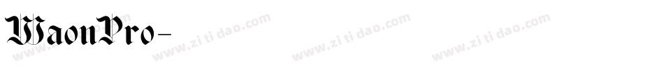 WaonPro字体转换