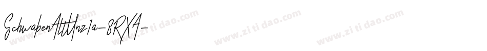 SchwabenAltUnz1a-8RXA字体转换