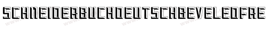 SchneiderBuchDeutschBeveledFree-jYJv字体转换