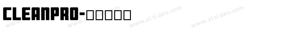 CleanPro字体转换