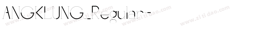 ANGKLUNG_Regular字体转换