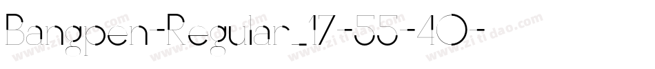 Bangpen-Regular_17-55-40字体转换
