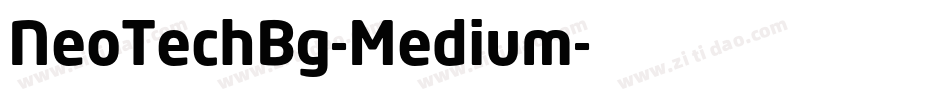 NeoTechBg-Medium字体转换