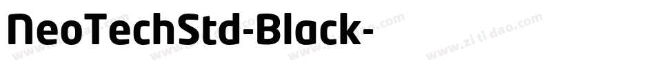 NeoTechStd-Black字体转换