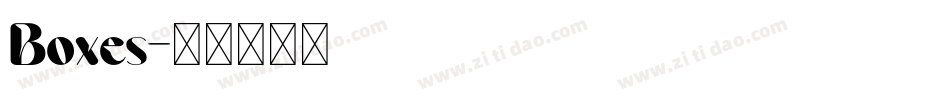 Boxes字体转换