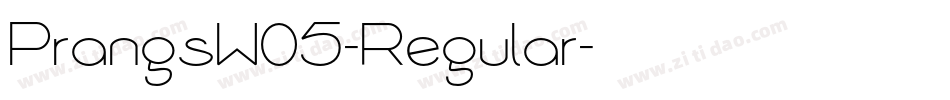 PrangsW05-Regular字体转换