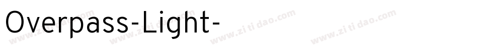 Overpass-Light字体转换