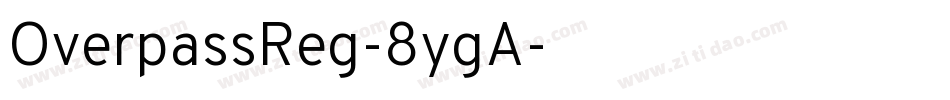 OverpassReg-8ygA字体转换