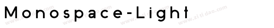Monospace-Light生成器字体转换
