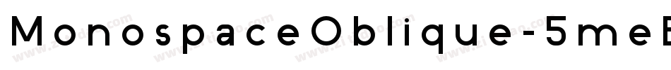 MonospaceOblique-5meB字体转换