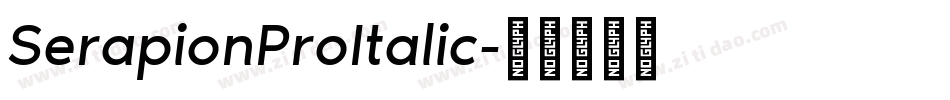 SerapionProItalic字体转换