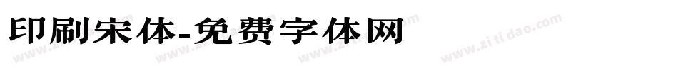 印刷宋体字体转换
