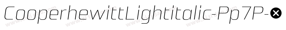 CooperhewittLightitalic-Pp7P字体转换