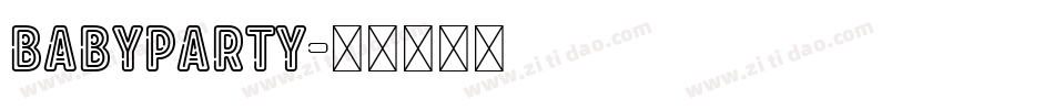 BabyParty字体转换