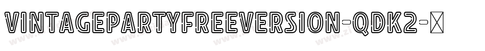 VintagePartyFreeversion-qdK2字体转换