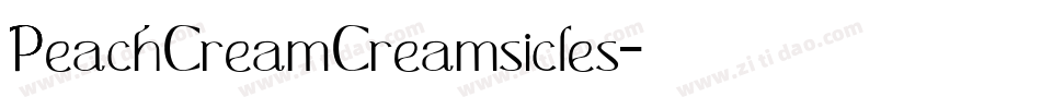 PeachCreamCreamsicles字体转换