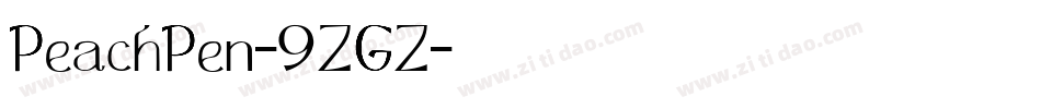 PeachPen-9ZGZ字体转换