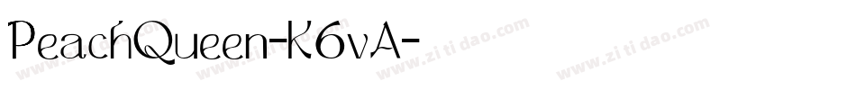 PeachQueen-K6vA字体转换