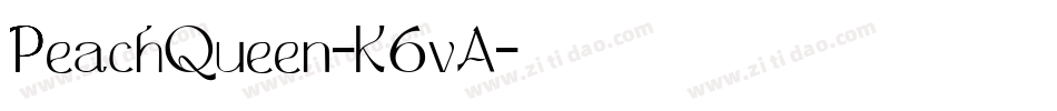 PeachQueen-K6vA字体转换