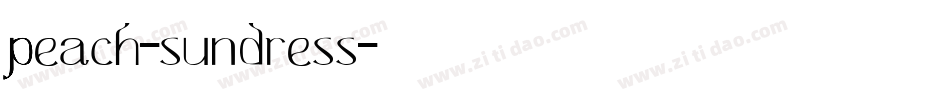 peach-sundress字体转换