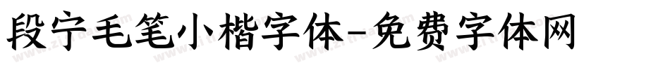 段宁毛笔小楷字体字体转换