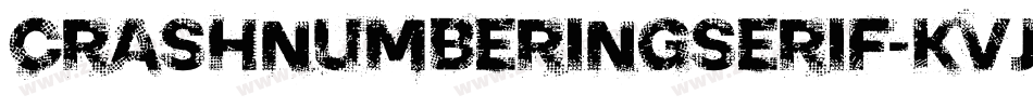 Crashnumberingserif-KVjW字体转换