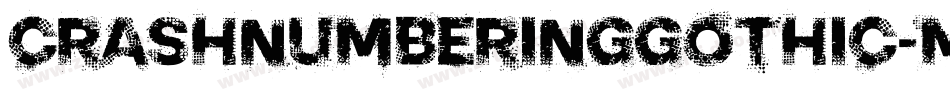 Crashnumberinggothic-MAjp字体转换