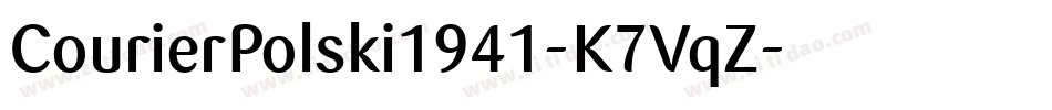 CourierPolski1941-K7VqZ字体转换