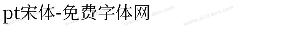 pt宋体字体转换