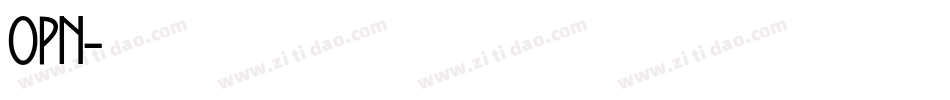 OPN字体转换