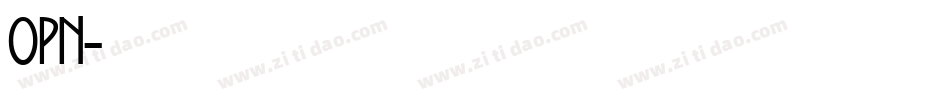 OPN字体转换