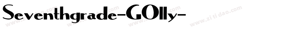 Seventhgrade-GOlly字体转换
