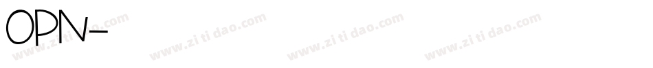OPN字体转换