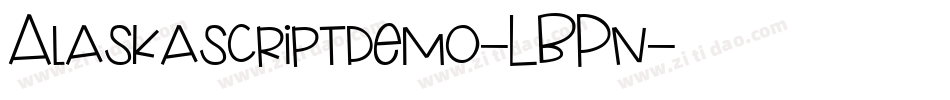 Alaskascriptdemo-LBPn字体转换