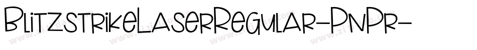 BlitzstrikeLaserRegular-PnPr字体转换