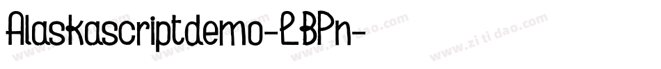 Alaskascriptdemo-LBPn字体转换