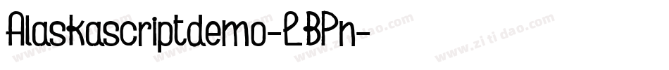 Alaskascriptdemo-LBPn字体转换