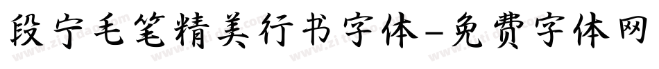 段宁毛笔精美行书字体字体转换
