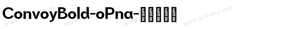 ConvoyBold-oPna字体转换