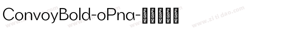 ConvoyBold-oPna字体转换