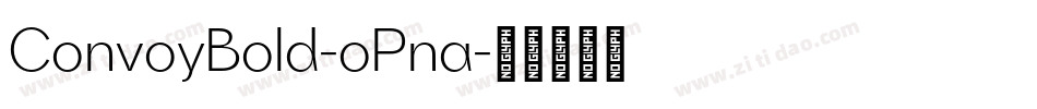 ConvoyBold-oPna字体转换