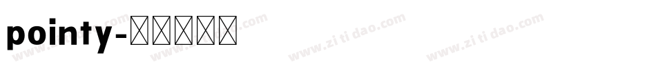 pointy字体转换