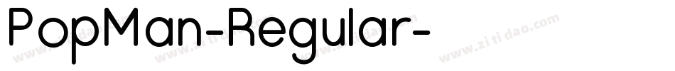 PopMan-Regular字体转换