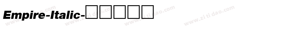Empire-Italic字体转换