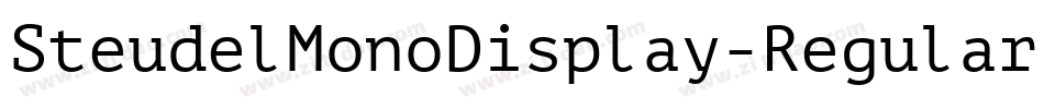 SteudelMonoDisplay-Regular字体转换