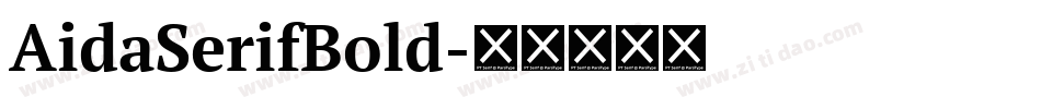 AidaSerifBold字体转换