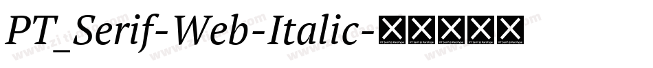 PT_Serif-Web-Italic字体转换