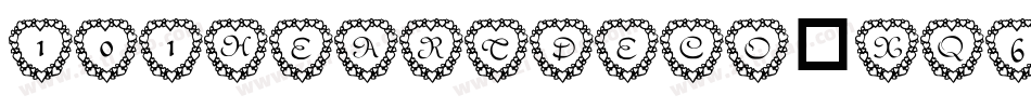 101HeartDeco-Xq62字体转换